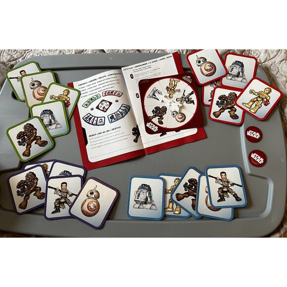 Star Wars Hands Down Card Board Spinner Game Disney Hasbro EUC Complete - Picture 4 of 12